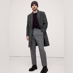 Banana Republic Gray Pea Coat